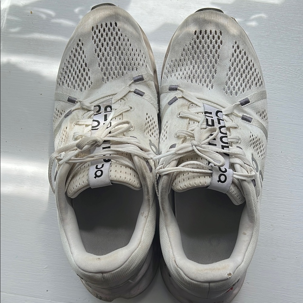 Used On Running White Athletic Shoes